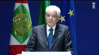 Brescia - Intervento del Presidente Mattarella al Teatro Grande (06.09.16)