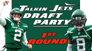 🔴 Talkin Jets Draft Party! - 1st ROUND