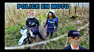 MOTO SOUS CONFINEMENT = POLICE + GROSSE CHUTE