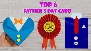 6 Ways Making Father's Day Card Tutorial | DIY Father's Day Card Ideas | DIY Card for DAD