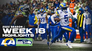 Highlights: Rams Top Plays vs. Seahawks In Week 18 | Jalen Ramsey's 2 INTs, Tutu Atwell's TD & More