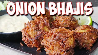 Onion Bhajis Crispy coated soft centered Onion Bhajis Easiest Recipe Ever!