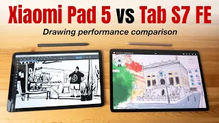 Xiaomi Pad 5 vs Tab S7 FE: Drawing Performance Compared