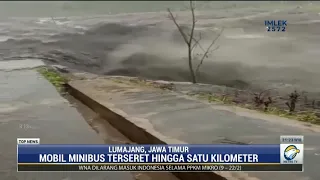 Sebuah Minibus Terseret Banjir Lahar Dingin Gunung Semeru