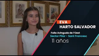 Candidatas a Fallera Mayor Infantil de Valencia 2024: Herrero Eva Harto Salvador