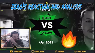 zero reacting to B-ART vs D-LOW | Semifinal 2 | SBX KICKBACK BATTLE 2021