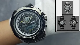 SKMEI 1499 - Review & Setting Jam Tangan Pria Analog Dual Time (Waktushop Indonesia)