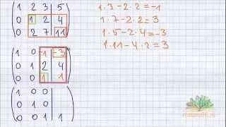 Метод Жордана-Гаусса (метод прямоугольников). Видеоурок
