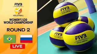 BRA vs. RUS - Full Match | Round 2 | Women's U20 Volleyball World Champs