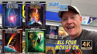 BEST BUY/FYE MOVIE HUNT - STAR TREK THE NEXT GENERATION - ALL FOUR MOVIE ON 4K UHD with Slipcovers!