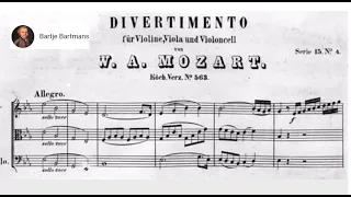 Mozart  - Divertimento for String Trio K. 563 (1788)