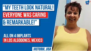 Pennsylvania patient reviews all on 4 dental implants in Los Algodones