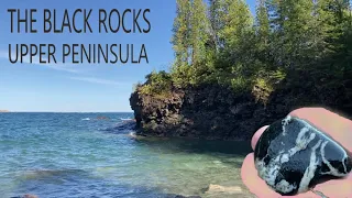My Visit To The Black Rocks In Upper Peninsula On A Very Cold Day In May of 2024 #rocks #explore