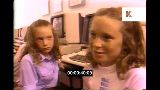 1980s USA, Kids Being Interviewed About Computers, Retro Technology