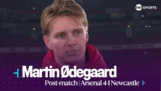 "WE WANT TO FIGHT FOR TROPHIES!" | Martin Odegaard | Arsenal 4-1 Newcastle | Premier League