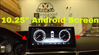 Installation 10.25" Android screen navigation backup camera Mercedes E Class W212