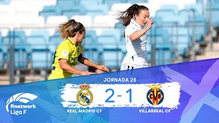 RESUMEN Y GOLES REAL MADRID CF vs VILLARREAL CF, JORNADA 26, FINETWORK LIGA F