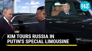 Putin Takes Kim Jong-un For A Ride In The Presidential Aurus Limousine In Russia | Watch