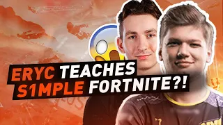 Eryc TEACHES s1mple FORTNITE 🤔