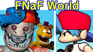 Friday Night Funkin' VS FNaF World FULL WEEK (FNF MOD) (Five Nights at Freddy's/Chica/Foxy/Bonnie)