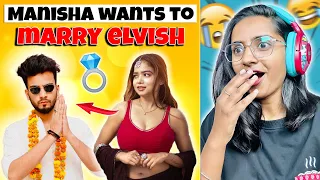 Manisha wants to marry ELVISH 😂 | Bigg Boss funny memes