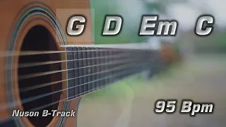 G Major (95 Bpm) Acoustic Guitar Backing Track with Cajon