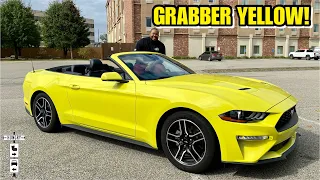 2021 Ford Mustang Ecoboost Premium Convertible: An Excellent Summertime Ride *GRABBER YELLOW*