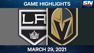 NHL Game Highlights | Kings vs. Golden Knights - Mar. 29, 2021