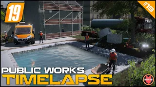 🚧 Filling Swiming Pool With Water & Sowing Grass ⭐ FS19 Champs De France TP