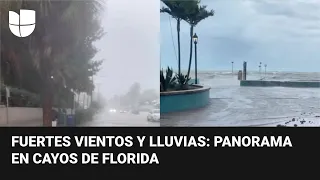 Los Cayos de Florida empiezan a sentir la fuerza del huracán Ian: este es el panorama