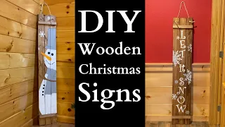 DIY Wooden Christmas Signs | Inspired by Hobby Lobby | Tutorial Tuesday Ep. 146