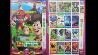 Toy Story That Time Forgot Free Birds The Incredibles (World Disney Princess Movie) DVD Menu 2020