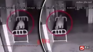 Hospital security footage captures the haunting moment SOUL leaves a body