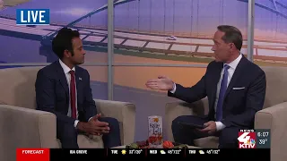 KTIV's Matt Breen interviews Presidential Candidate Vivek Ramaswamy