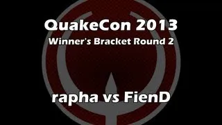 rapha vs FienD - QuakeCon 2013 Winner's Bracket Round 2 [Aug. 1, 2013] (Quake Live VOD)