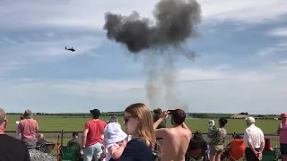 British Army Apache Attack Helicopter Display