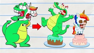 Dragon & Unicorn Transform Into Food!? | (NEW) Boy & Dragon | Cartoons For Kids | Wildbrain Toons