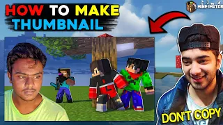 How To Make Thumbnail Like Yes Smarty Pie 😱 on Minecraft PC | 2022 Hindi Tutorial