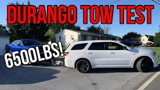 TOWING 6500lbs WITH A DURANGO R/T! HOW GOOD IS IT?