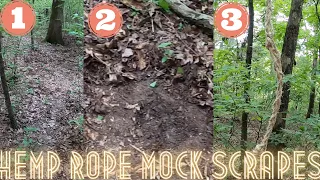 How To Make A Hemp Rope Mock Scrape | Stop Deer Naturally