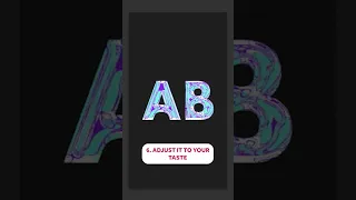 Chrome + Holographic Text Effect in Photoshop Tutorial #shorts