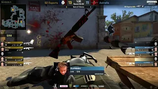 CS:GO G2 vs Astralis INSANE SHOX CLUTCH!! CRAZY 1v3 INSANE CLUTCH TO WIN ROUND SHOX!! GOD CLUTCH!!