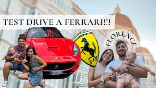Family Explores Florence & Test Drives a Ferrari!