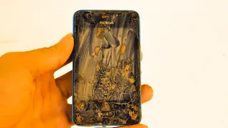 Restoration an old, broken Nokia Asha 501 smartphone | Rebuild broken phone | Restore broken phone