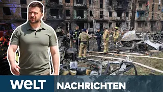 UKRAINE-KRIEG - Selenskyj: Fortschritte bei Gegenoffensive - massive Raketenangriffe | WELT Stream