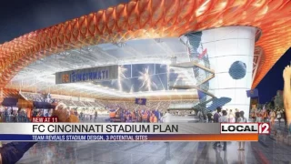 FC Cincinnati unveils stadium design, 3 potential sites