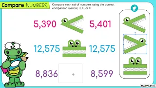 Compare and Order Numbers up to 100,000