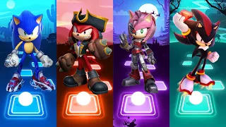 Sonic Prime VS Shadow VS Amy Rose VS Knuckles || TilesHop EDM Rush