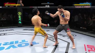 Bruce Lee vs Alan Jouban UFC 4 Fight (Vale Tudo)