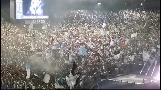 La Curva Nord canta l'inno prima di Lazio Genoa. Emozioni allo Stadio Olimpico!